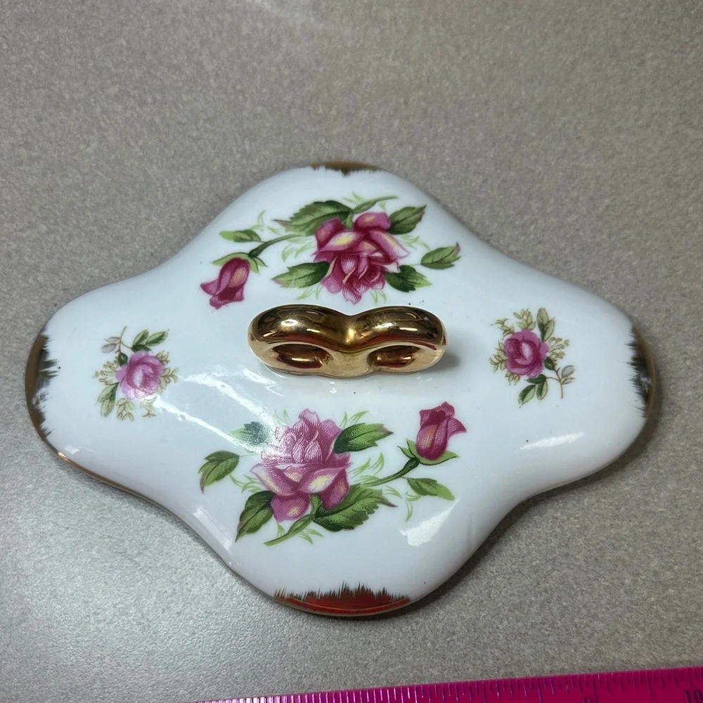 Vintage 1950’s Arbart Japan Porcelain Trinket, Jewelry box - Picture 4 of 12